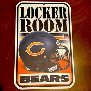 Chicago Bears Locker Room Sign